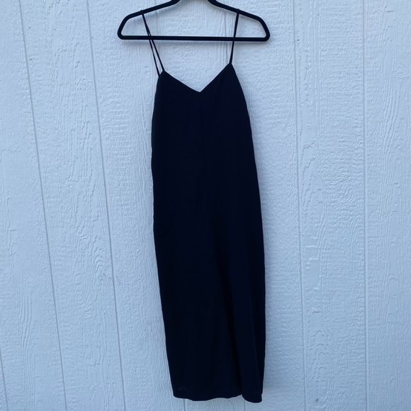 Modern Citizen Pants - Modern Citizen Cropped Spaghetti Strap Romper Jumpsuit Black Medium